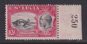 St. Lucia, Scott 106 (SG 124), MLH, control number