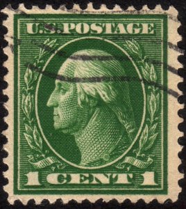 1912 US, 1c, Used, George Washington, Sc 405