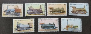 *FREE SHIP Vietnam 150th Anniv German Railways 1985 Train Locomotive (stamp) MNH