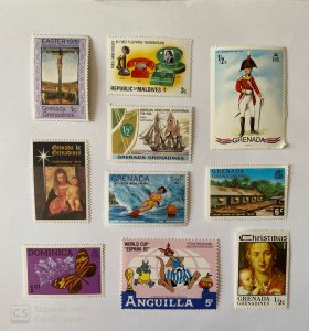 LOT OF 10 STAMPS, MNH , DIFFERENT COUNTRIES, & TOPICS