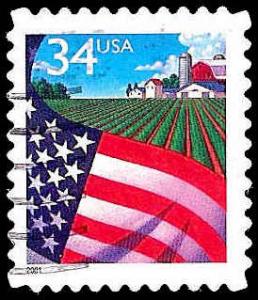 # 3470 USED FLAG OVER FARM