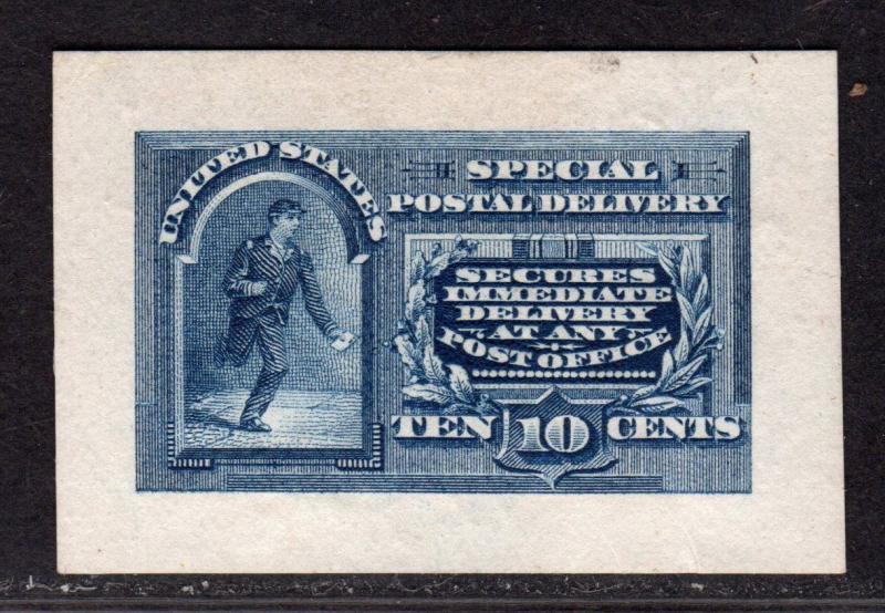 $US Sc#E4P2 Mint, Plate Proof sm. Die on white wove paper, Cv. $250