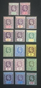 MOMEN: GOLD COAST SG #49-52,53a,54,57,50a,59,62-66,64a,66a MINT OG H LOT #60522