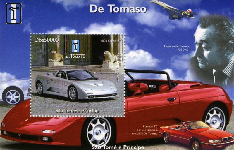 Sao Tome & Principe 2005 De Tomaso Guara s/s Perforated mnh.vf