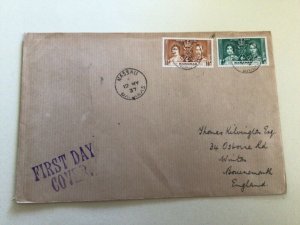 Bahamas 1937 Selfridge & Co  Philatelic dept first day cover A15868