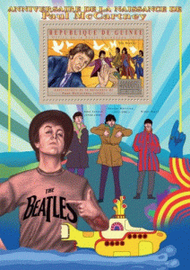 GUINEA 2012 SHEET PAUL McCARTNEY SINGERS MUSIC
