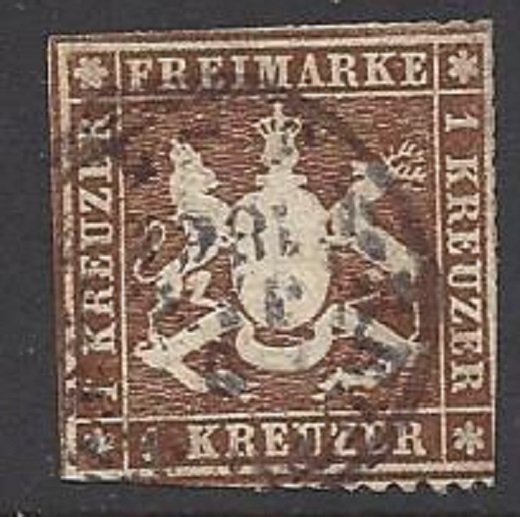 Wurttemberg - SC# 23 VF CV $275