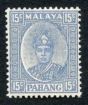 Pahang SG39 15c Ultramarine M/M Cat 45 pounds