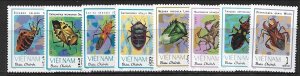 NORTH VIET NAM Sc 1221-28 NH ISSUE OF 1982 - INSECTS - (AS23)