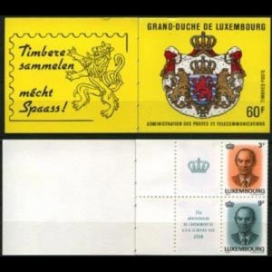 LUXEMBOURG 1989 - Scott# 810C Booklet-Grand Duke NH