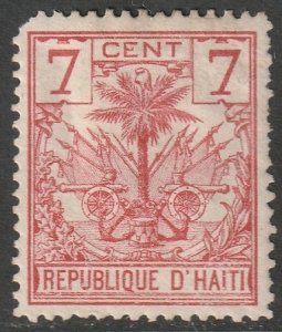 Haiti 1891 Sc 30 MH* disturbed gum/torn corner