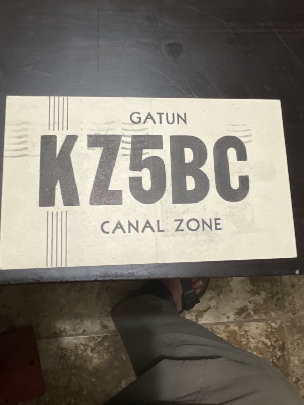 Canal Zone QSL post cards