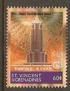 St. Vincent 1999 Millennium - Empire States Building Opens in1931 Sc 2741c MNH