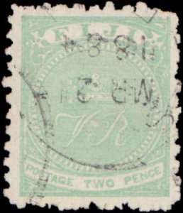 Fiji #41, Incomplete Set, 1878-1891, Used