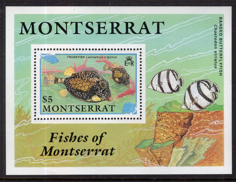 Montserrat 762 Fish Souvenir Sheet MNH VF