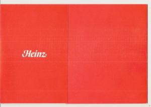 GB 1971 Heinz Presentation pack (No Stamps)