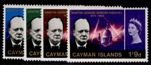 CAYMAN ISLANDS QEII SG188-191,  1966 Churchill commemoration set, NH MINT.