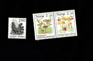 Norway 1987 Fungi Fauna 1986 MNH