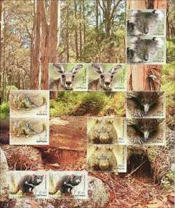 2015   AUSTRALIA  -  SG:  MS 4299 MSA - NATIVE ANIMALS - UNMOUNTED MINT SHEETLET