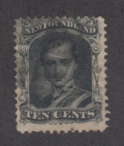 Newfoundland Sc 27A used 1865-94 10c Prince Albert