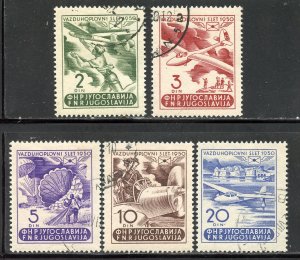 Yugoslavia # 295-99, Used. CV $ 37.00