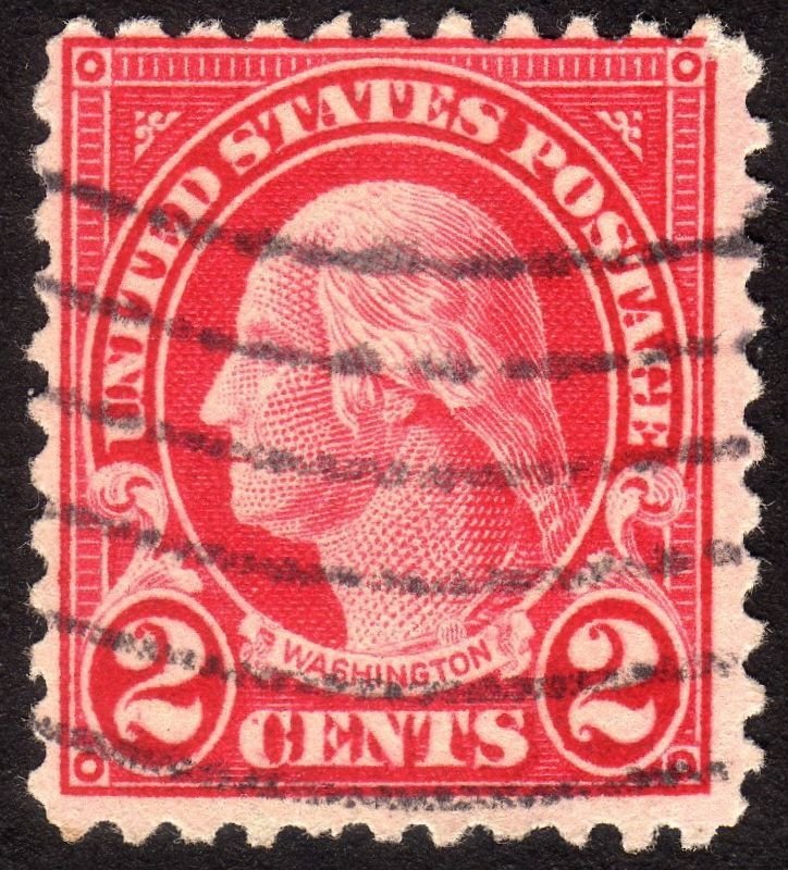 1923, US 2c, George Washington, Used Sc 554