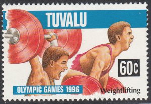 Tuvalu 1996 MNH Sc #719 60c Weightlifting - 1996 Atlanta Summer Olympics