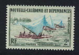 New Caledonia Outrigger canoes racing 2f 1959 MNH SG#345