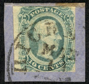 USA Confed 11e F/VF on piece, nice large margins, Select! Retails $140