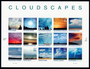 #3878 Cloudscapes S/Sheet/15 - MNH