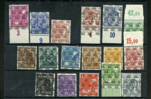 GERMANY SCOTT#593A/99  MINT NEVER HINGED(2,6 & 8 PFG ARE H)--SCOTT VALUE $600.00