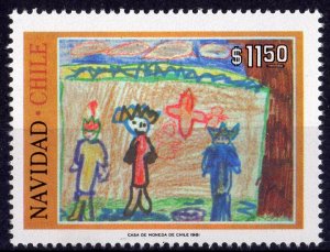 Chile 1981 Sc#612 Three Kings/Christmas 1981 (1) Perforated MNH