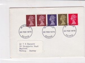 United Kingdom 1972 Error Post Decimal Day Stamps Cover ref R 17288