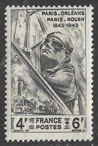 France # B178   Railroad Centenary  (1) Mint NH
