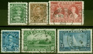 Canada 1935 Jubilee Set of 6 SG335-340 Fine Used 