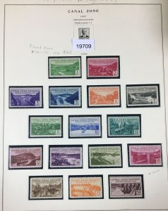 MOMEN: US STAMPS CANAL ZONE # 120-135 MINT OG NH COLLECTION $163  LOT #19709