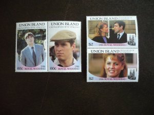 Stamps - St. Vincent Union Island - Scott#228-229 - Mint Never Hinged 2 Pairs