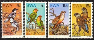 South West Africa SWA 1974 Birds Set of 4 MNH