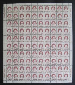 Canada 593A Full Sheet Pane VF MNH