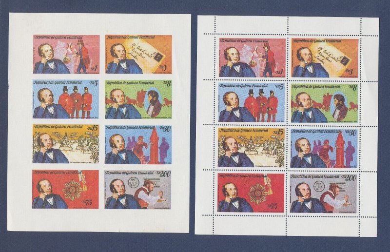 Equatorial Guinea - MNH S/S perf & imperf - Rowland Hill 1979