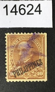 PHILIPPINES US STAMPS # 217 USED CV. $ LOT #14624