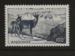 Andorra C1 Yv PA1 MHR VF 1950 SCV $87.50 (jr)