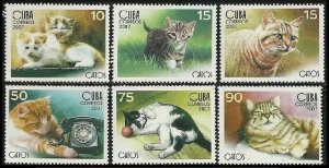 2007 Cuba 4897-4902 Cats
