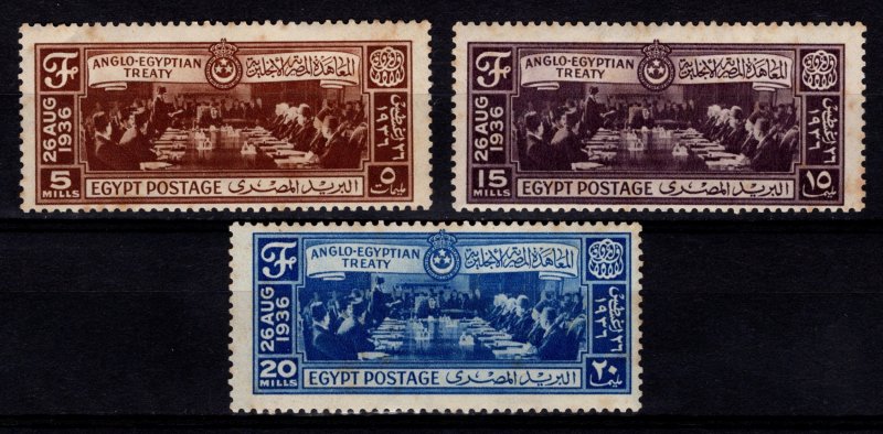 Egypt 1936 Anglo-Egyptian Treaty Set [Unused]