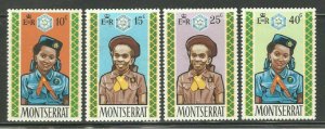 Montserrat 1970,Girls Guides,Sc # 252-255,VF MLH*OG (MT-2)