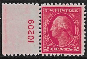 US 1917 Sc. #500 F NH plate # single Cat. Val. $550.00.
