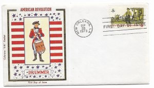 US 1479 8c Drummer on FDC Colorano Silk Cachet ECV $75.00