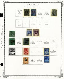 Gold Coast British Collection Of 33 Early Stamp