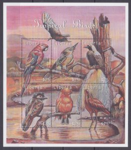 2000 Liberia 3019-3024KL Birds 10,00 €