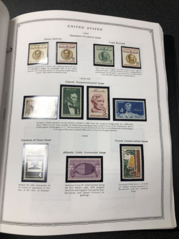 US Collection In Album: 1920’s-1988 Mostly Never Hinged Retail Value Over $700+ 